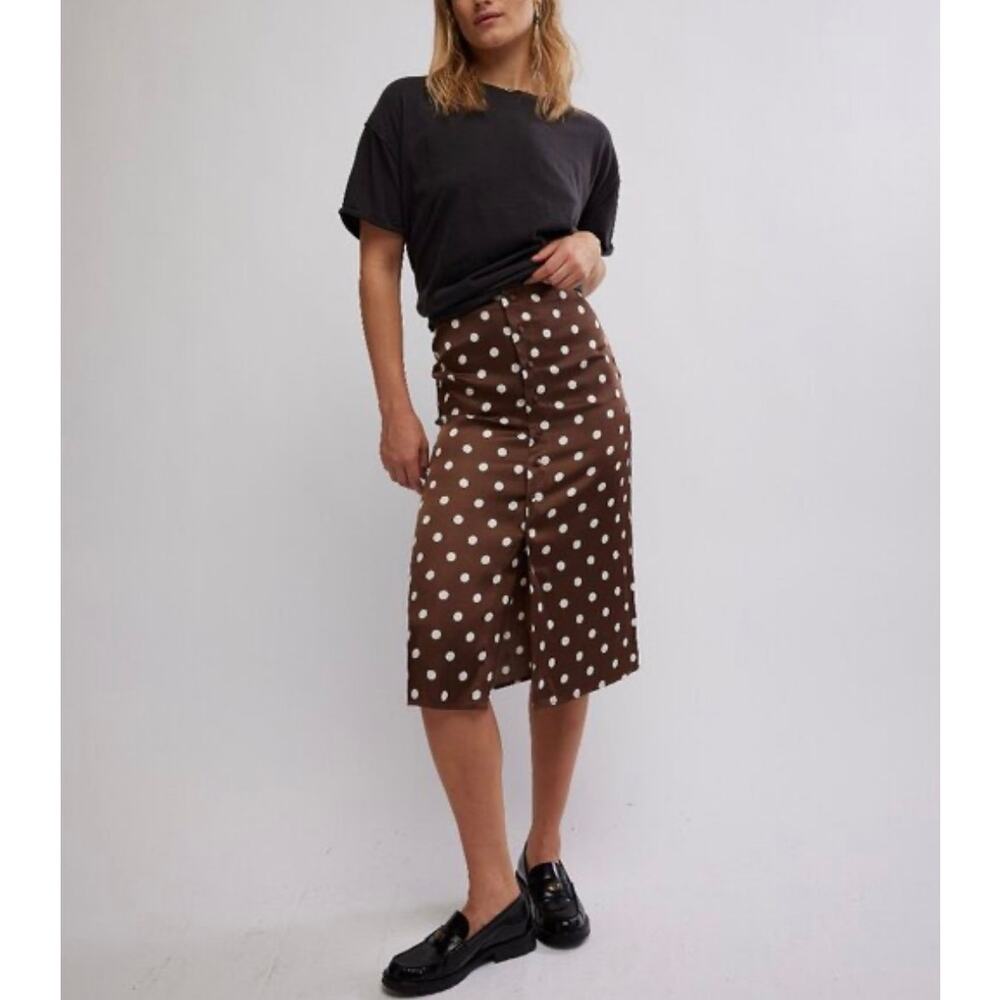 NWT Free People Analise Printed Midi Skirt 4